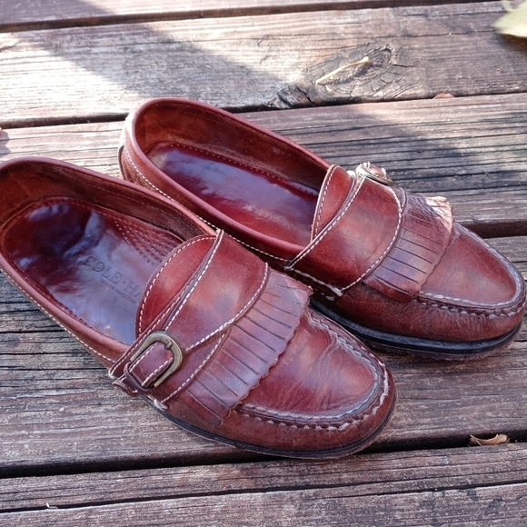 Cole Haan Mens Pinch 03516 Size 9 D Brown  Leather Slip On Kiltie Loafe… main image 8